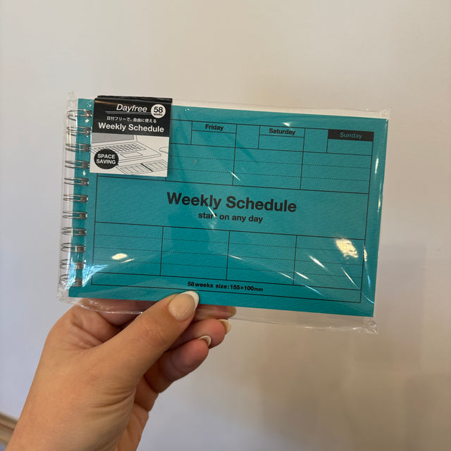 Blue Weekly Schedule Planner