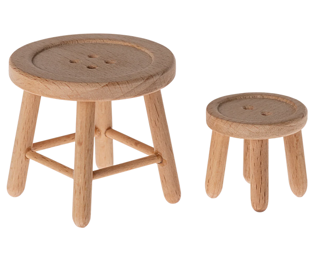 Maileg Table & Stool Set