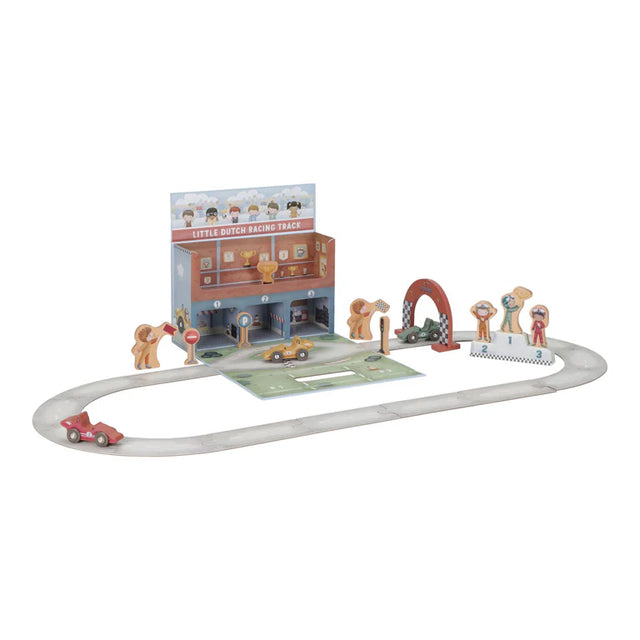 Wooden Race Track Play Case