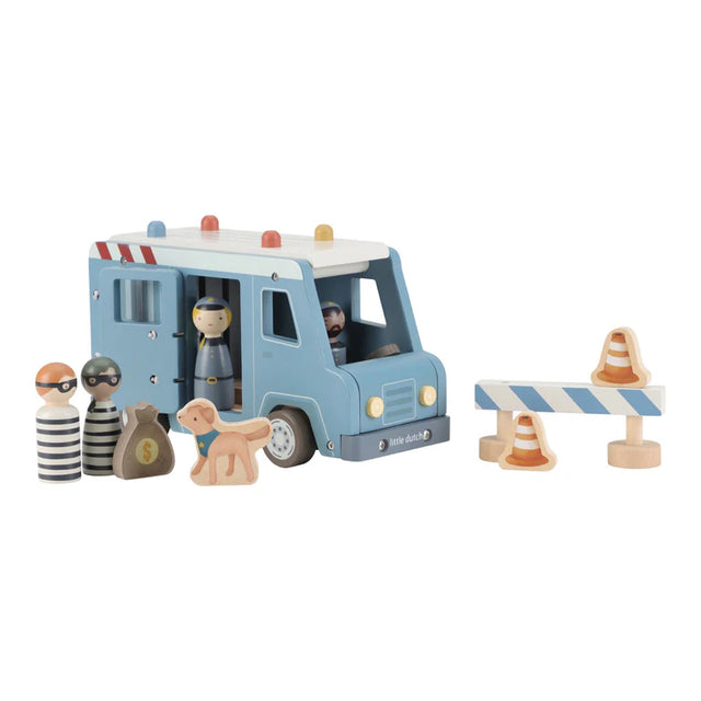 Wooden Police Van Set