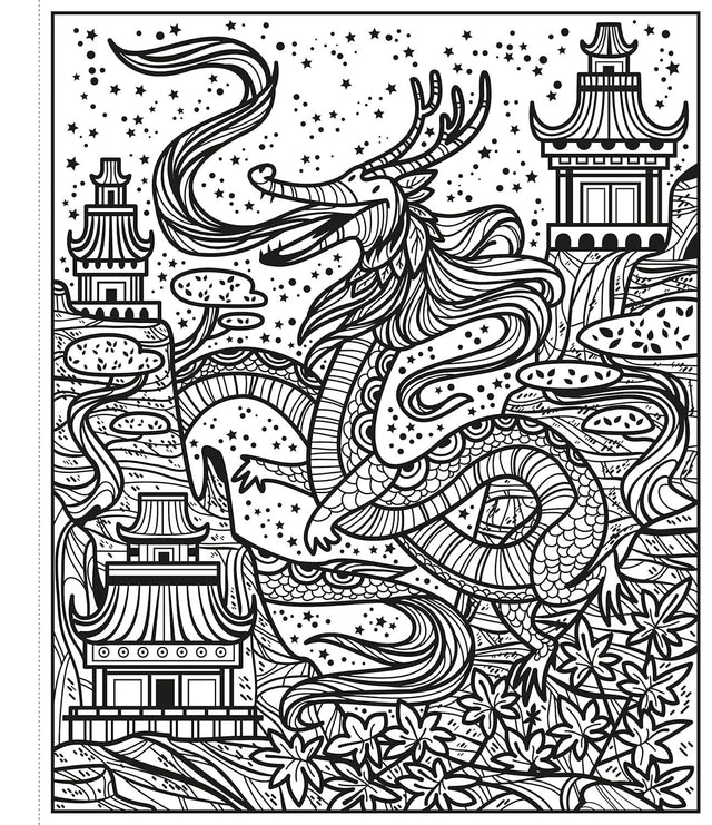 Dragons Magic Painting Book