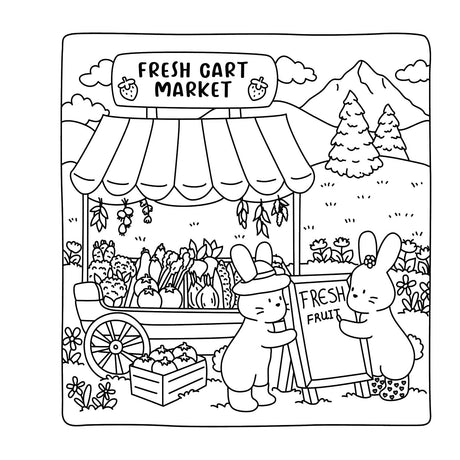 Cute Shop: Cute & Cozy Colouring Book