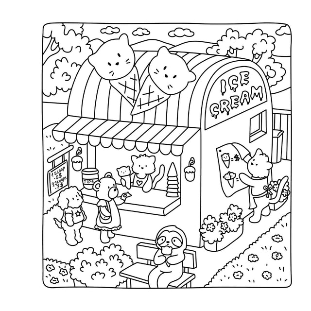 Cute Shop: Cute & Cozy Colouring Book