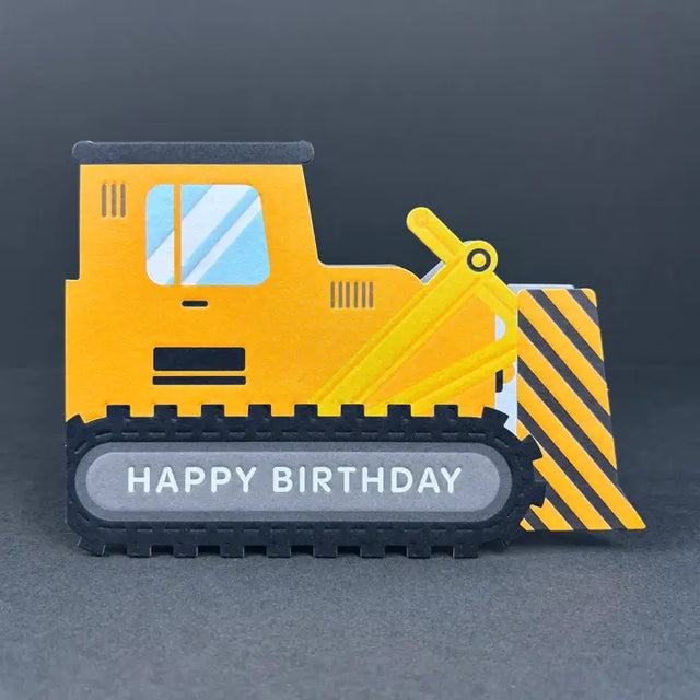 Digger Shaped Birthday Card
