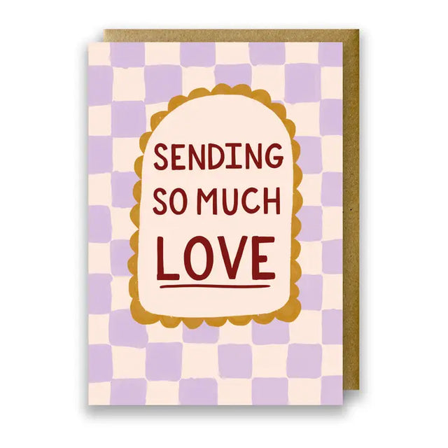So Much Love Lilac Check Card