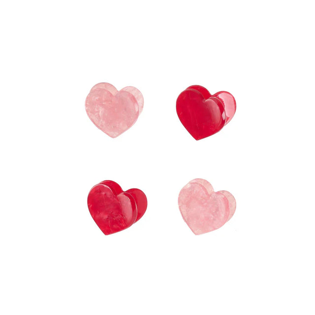 Love Heart Claw Clips 4 Pack