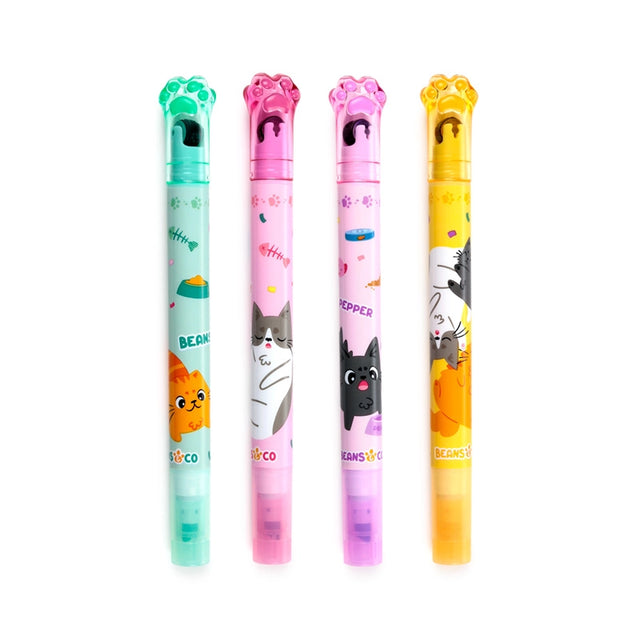 Cat 2-in-1 Highlighter & Stamp Wheel Pens
