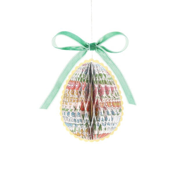 Meri Meri x Liberty Paper Honeycomb Egg Decorations