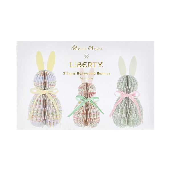 Meri Meri x Liberty Paper Honeycomb Bunnies