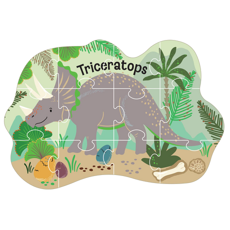 12 Piece Dinosaur Jigsaw Puzzle