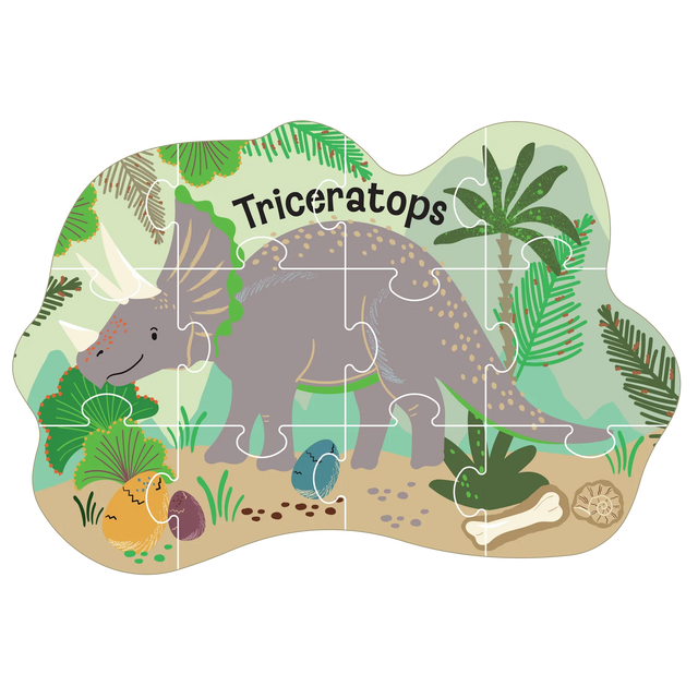 12 Piece Dinosaur Jigsaw Puzzle
