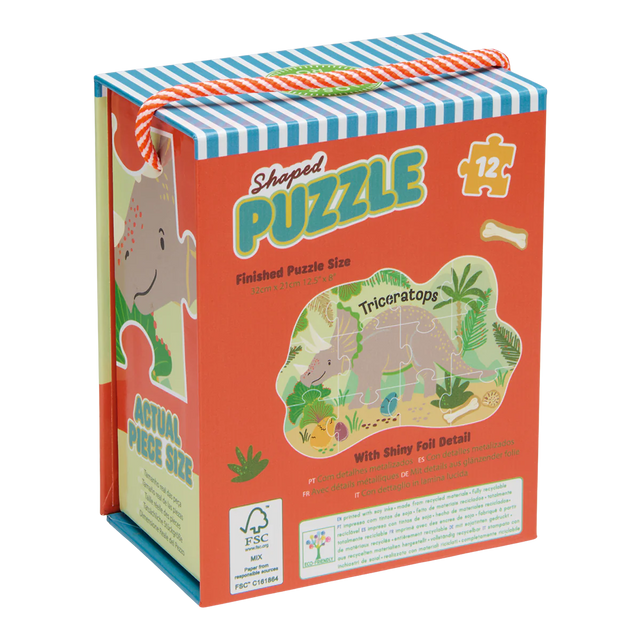 12 Piece Dinosaur Jigsaw Puzzle
