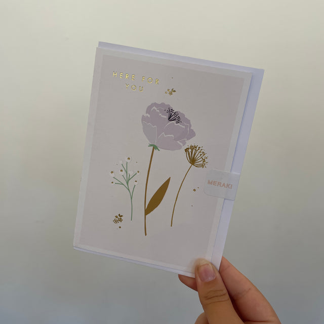 Here For You Gold Detail Card