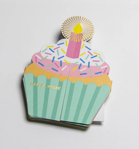 Make A Wish Cupcake Fold Out Card
