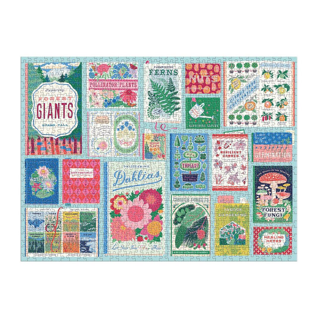 Ever Upwards Botanist Bookshelf Jigsaw Puzzle