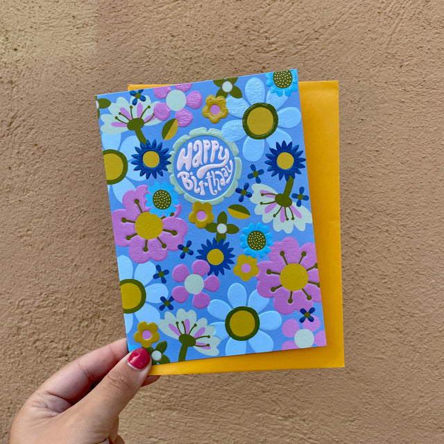 Happy Birthday Retro Card