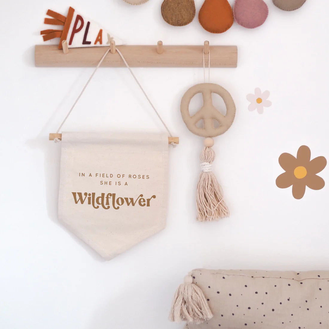 Wildflower Quote Wall Hanging