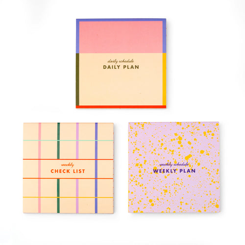 Sticky Note Memo Pads -3 Pack