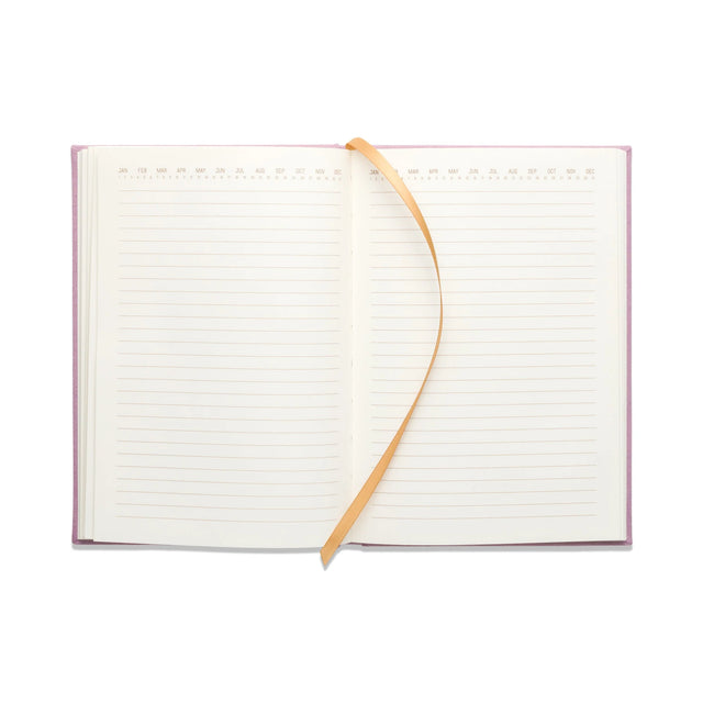 Suede Lilac Notes Hardcover Journal