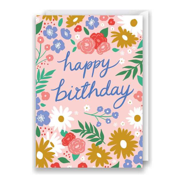 Spring Floral Birthday Card