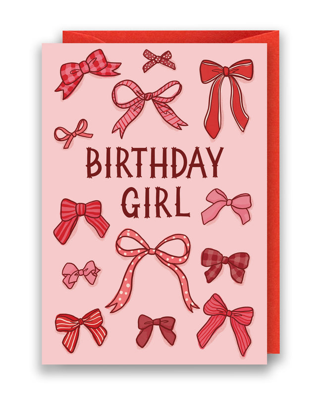 Birthday Girl Bows Card