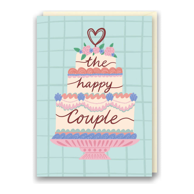 Happy Couple Cake Card