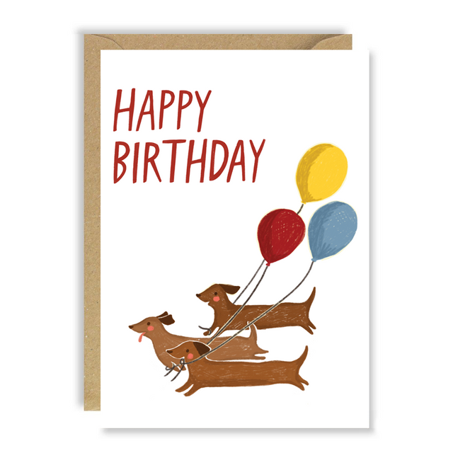 Birthday Sausage Dogs Card