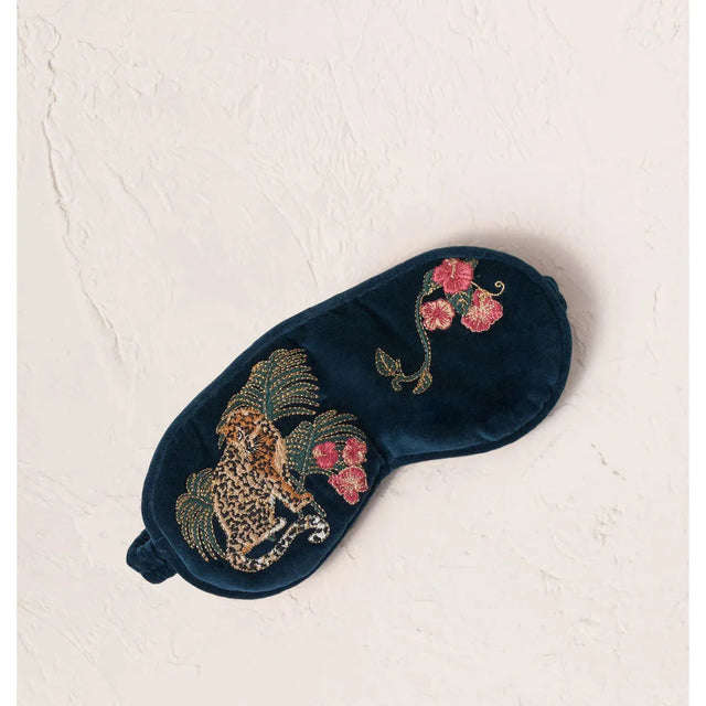 Jungle Jaguar Velvet Eye Mask