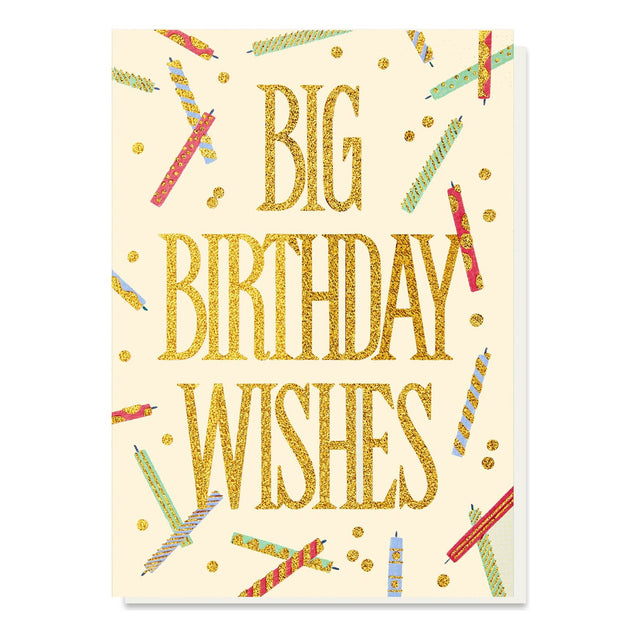 Big Birthday Wishes Candle Card