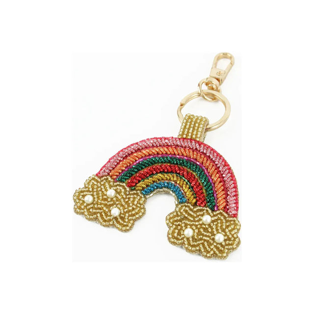 Beaded Rainbow Keyring