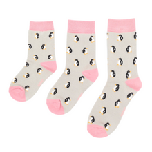 Load image into Gallery viewer, Silver Penguins Bamboo Socks - Age 7-9 Years