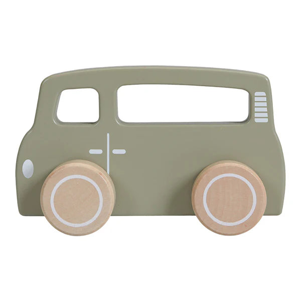 Wooden Green Van