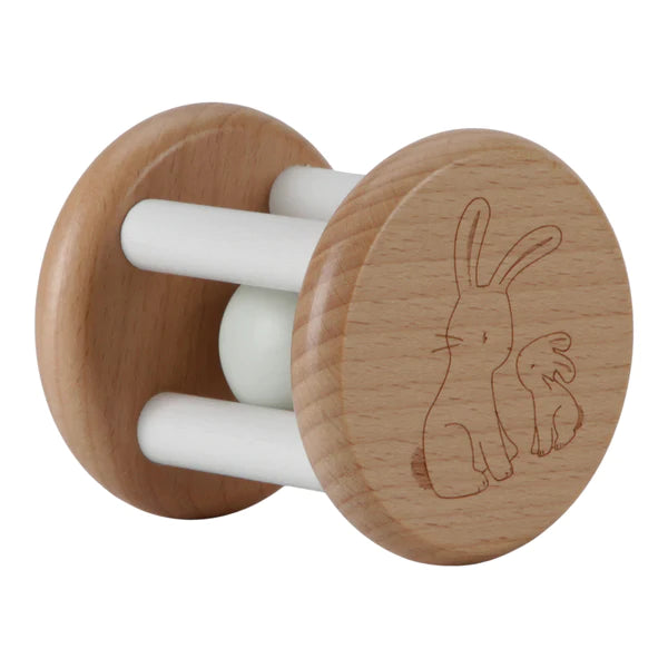 Neutral Bunny Roller Rattle
