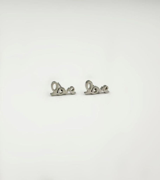 Love Silver Earrings