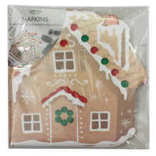 Load image into Gallery viewer, Gingerbread House Christmas Napkins
