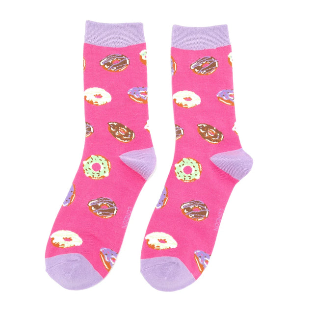 Doughnut Pink Ladies Socks
