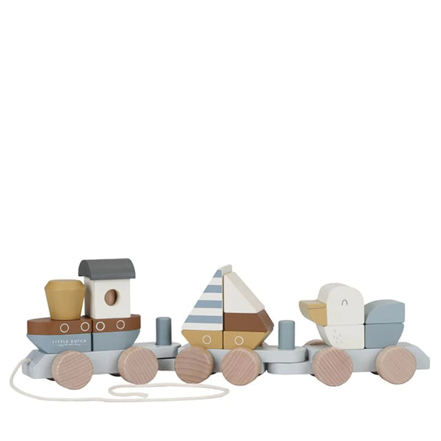 Sailors Bay Wooden Blocks Stacking Train