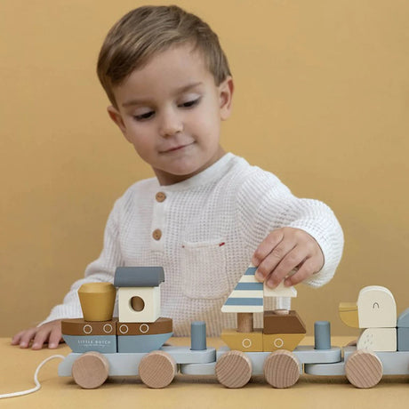 Sailors Bay Wooden Blocks Stacking Train
