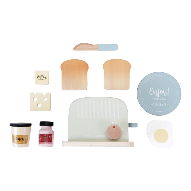 Wooden Toaster Set