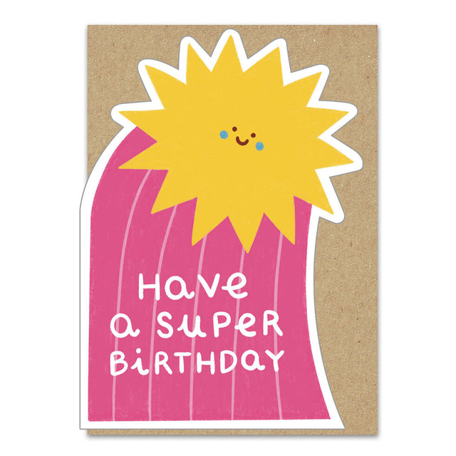 Super Star Birthday Cut Out Card
