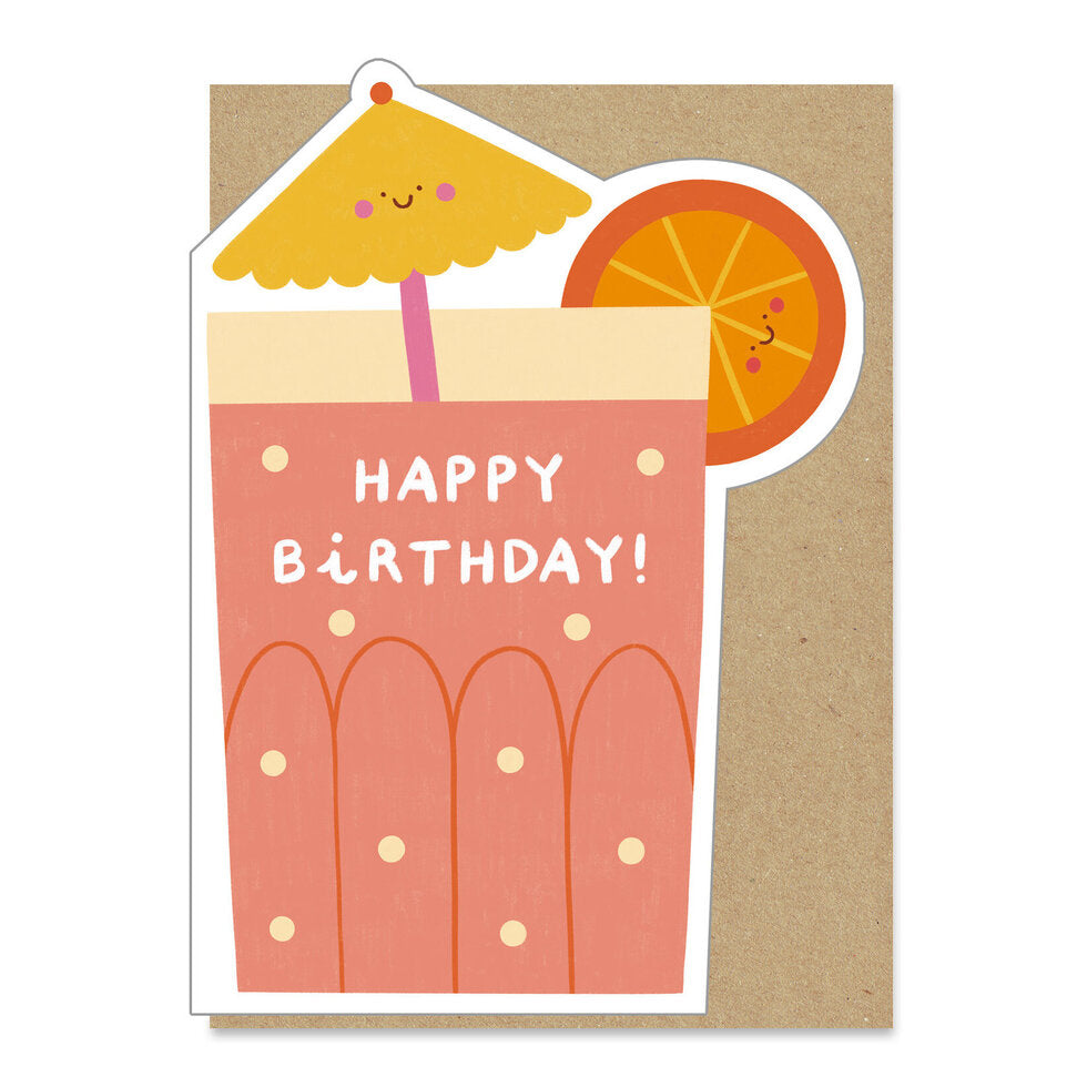 Fruity Cocktail Cut Out Card