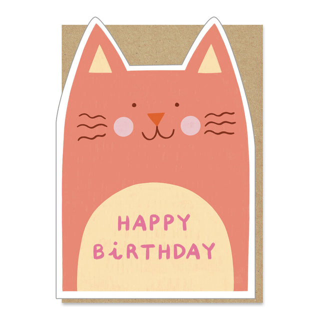 Cat Cut Out Card