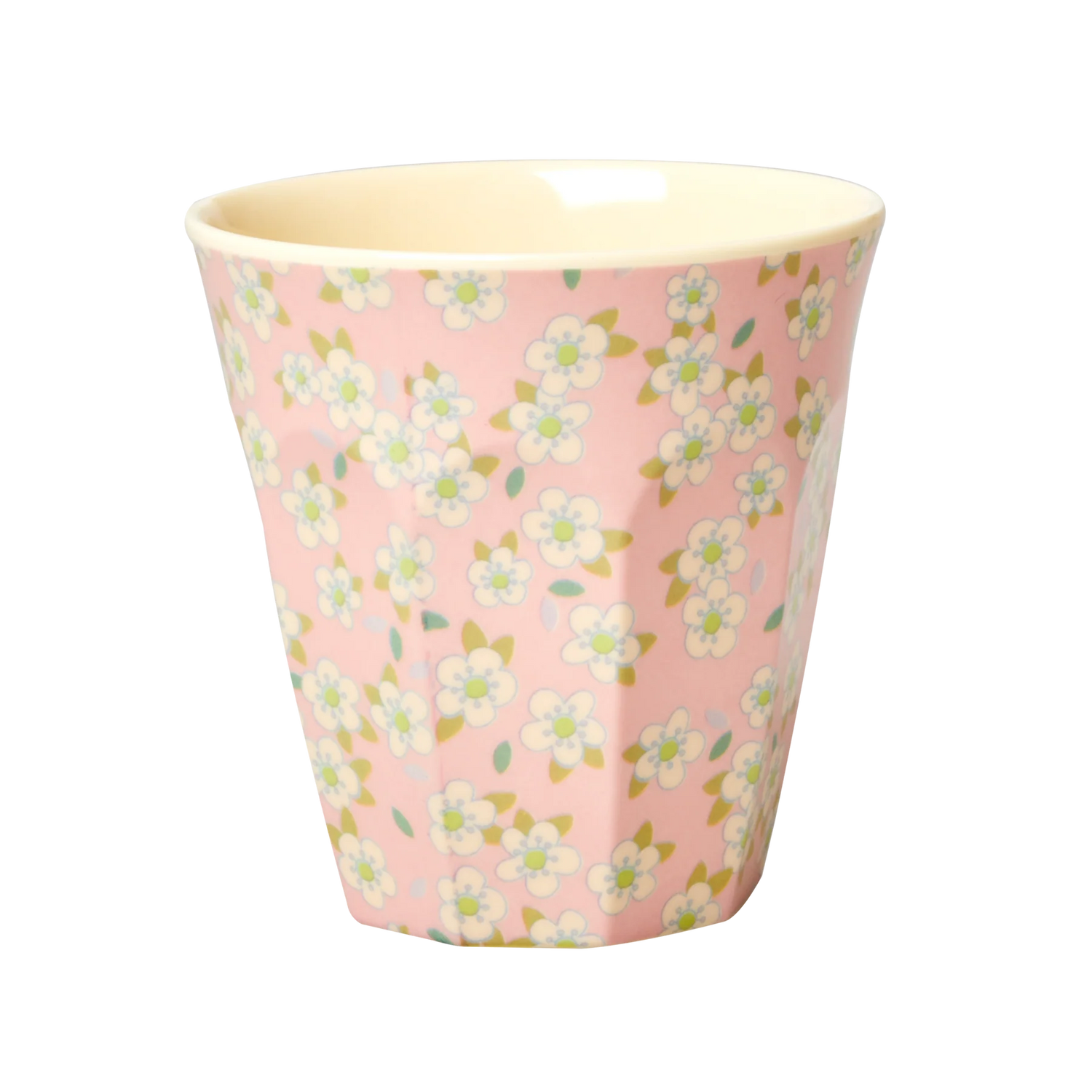 Pink Floral Medium Melamine Cup