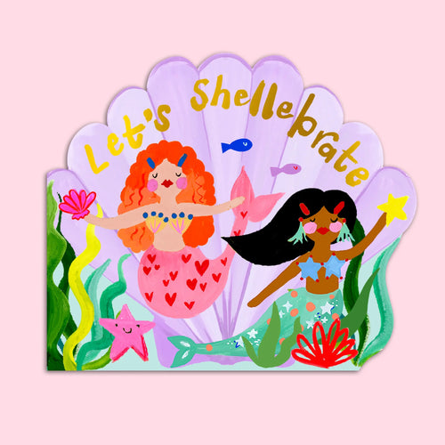 Mermaid Shaped Card