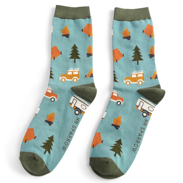 Camping Duck Egg Socks