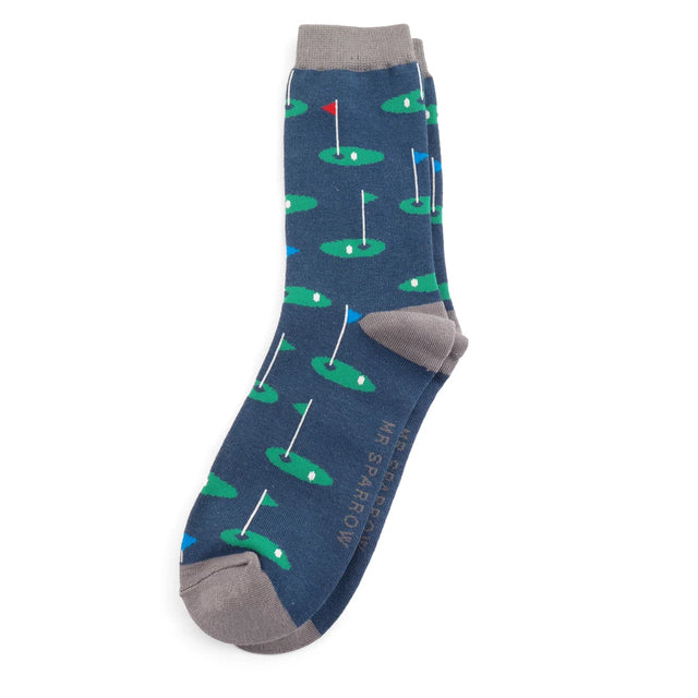 Golf Navy Socks