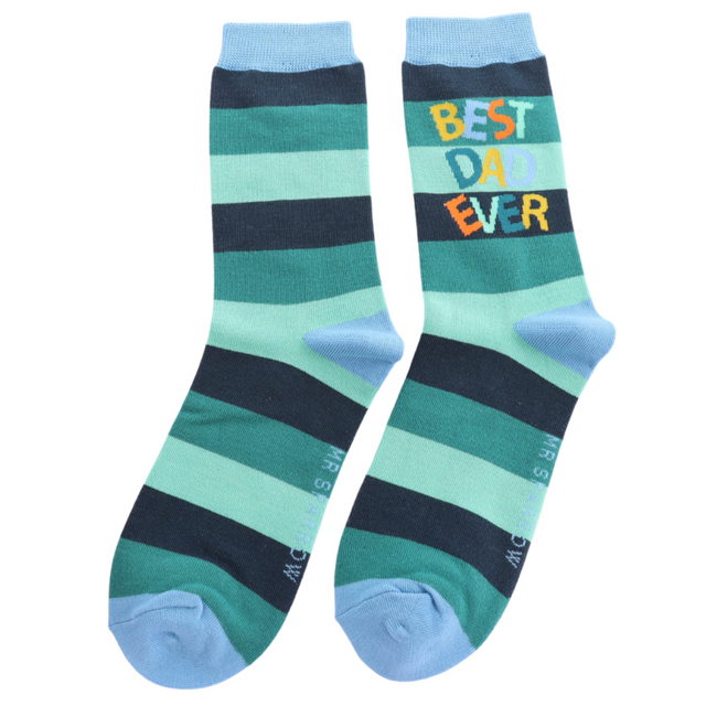Green Best Dad Socks
