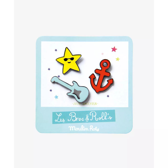 Set Of 3 Guitar Pins