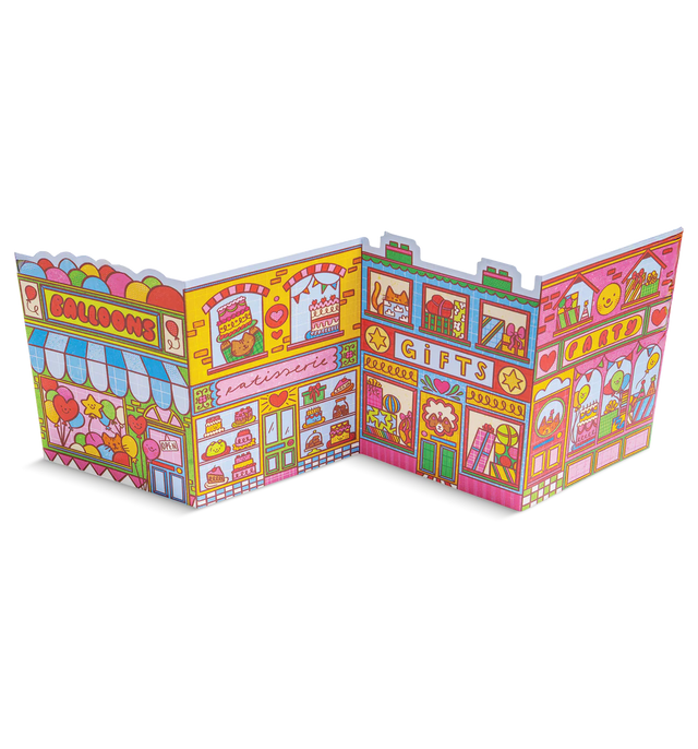 Birthday Street Fold Out Concertina Card