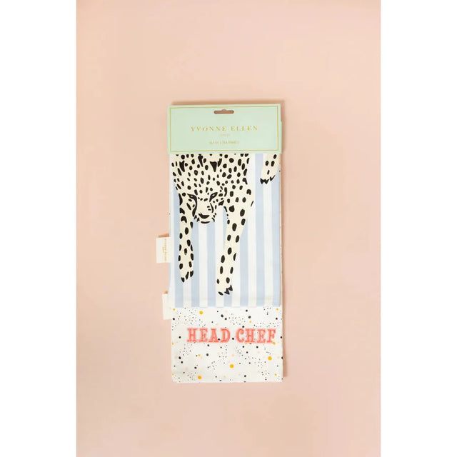 Set Of 2 Cheetah Tea Towels